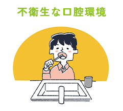 不衛生な口腔環境 